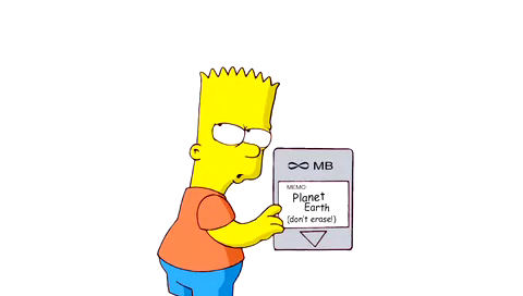 Bart with video game