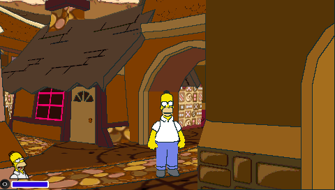 Homer simpson in the chochlate village